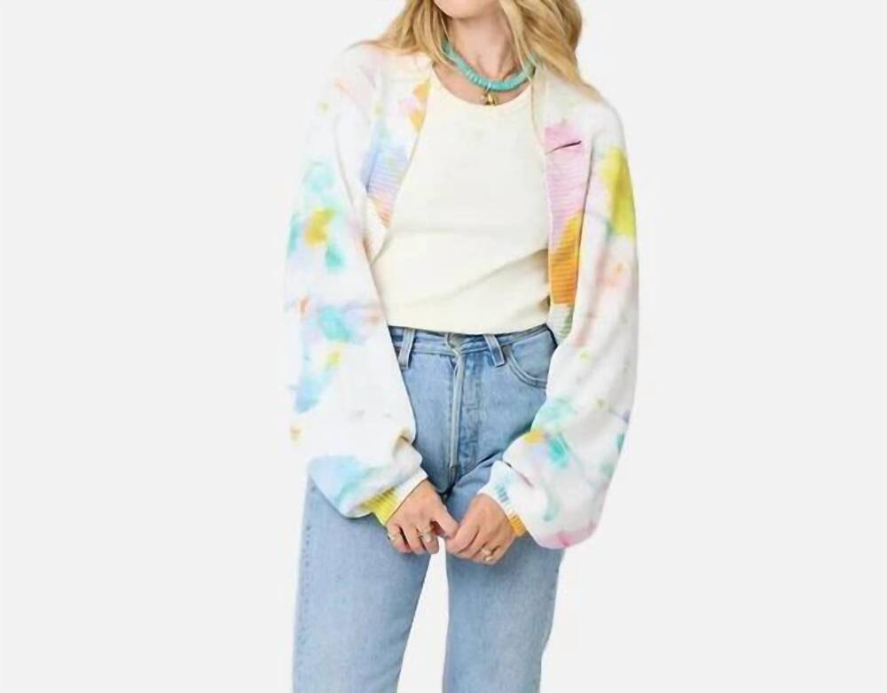 NEW KERRI ROSENTHAL women's studio hug shrug in multi